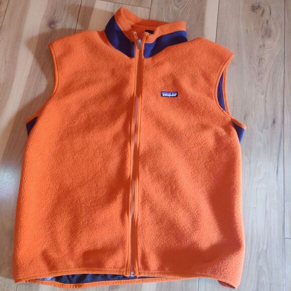Vintage Patagonia Flyer Vest Fall 1999 Orange  Wind Resistant Sz XL Made In USA - Picture 1 of 11